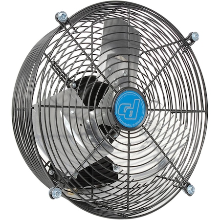 3-Speed Direct Drive Exhaust Fan, 12 Diameter, 120V